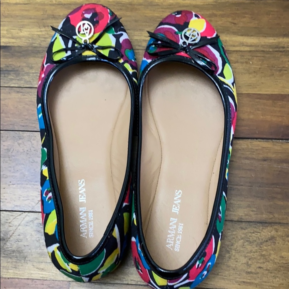 Armani Jeans Ballet Flats